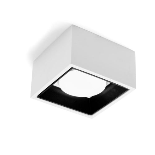 Plafoniera gesso Sforzin illuminazione NASSO quadrata T426 GX53 LED alluminio soffitto