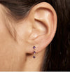 PdPaola Cavalier Scarlet Earrings Gold