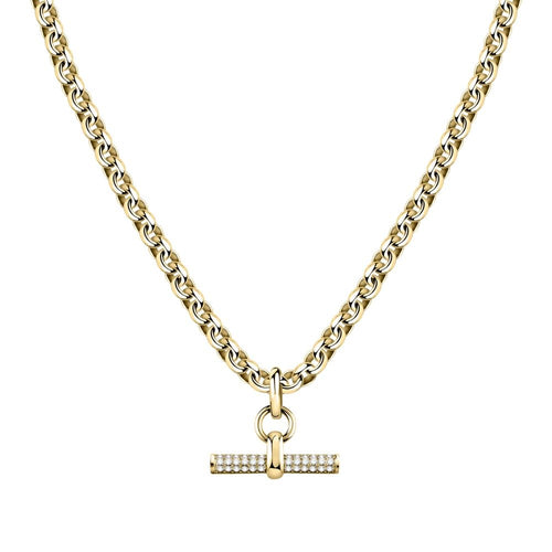 Collana MORELLATO donna Abbraccio acciaio dorato / cristalli