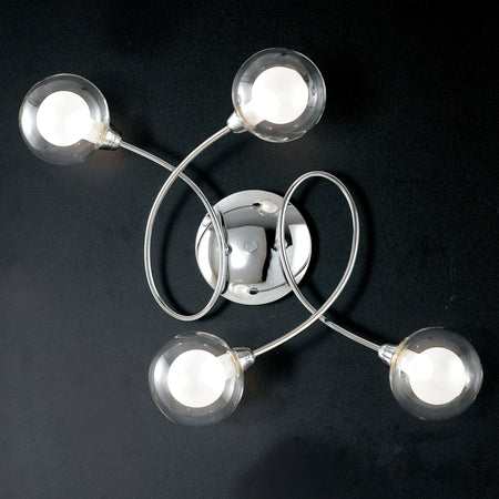 Plafoniera da interno 28W 4XG9 a 4 emissioni cromo POST