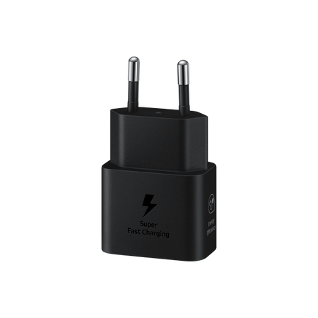 CARICABATTERIA DA RETE SAMSUNG SUPER FAST CHARGING 25W USB-C + CAVO TYPE-C EP-T2510XBEGEU BLACK
