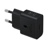 CARICABATTERIA DA RETE SAMSUNG SUPER FAST CHARGING 25W USB-C + CAVO TYPE-C EP-T2510XBEGEU BLACK