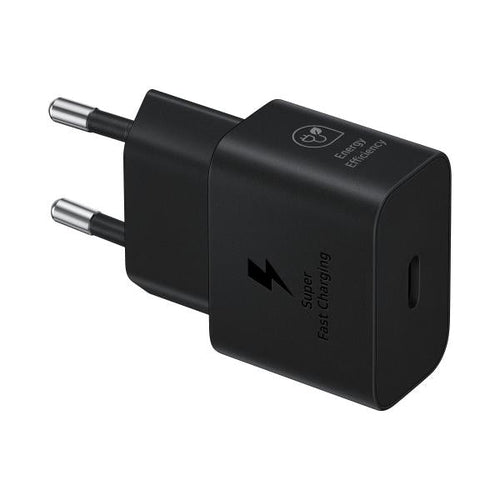 CARICABATTERIA DA RETE SAMSUNG SUPER FAST CHARGING 25W USB-C + CAVO TYPE-C EP-T2510XBEGEU BLACK