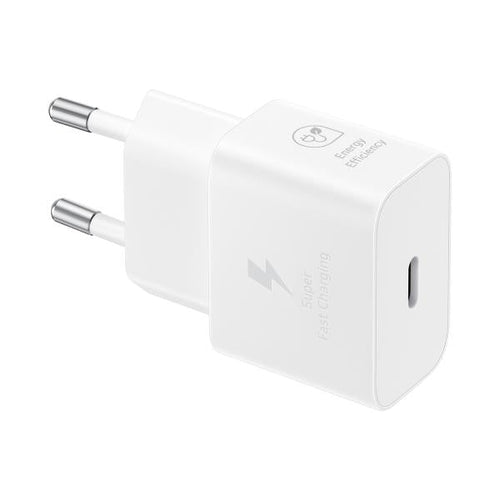 SAMSUNG FAST EP-T2510XWEGEU - ALIMENTATORE 25W USB-C WHITE + CAVO 1M