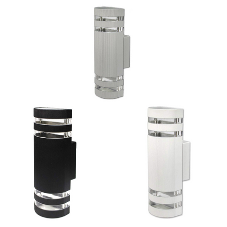 Applique A Parete Per Esterno Doppia Emissione Di Luce Lampada Moderna Ip55 Es18