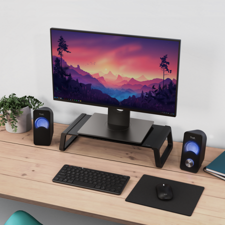 TRUST SUPPORTO PER MONITOR , STAND, NERO