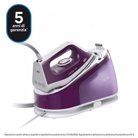 Braun Ferro Da Stiro Con Caldaia Carica Continua 1.7 Lt 2400w Viola