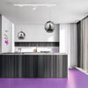 Binario Top Light MONO 1155 FUTURE YARI BI BIANCO E27 LED lampada soffitto moderna spot orientabile vetro cromo