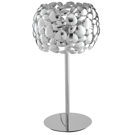 Lampada da tavolo 60W 2XE27 diametro 30cm cromo GRAPE