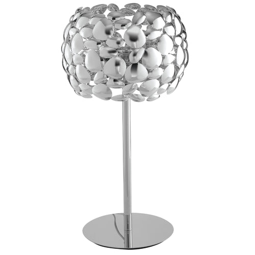 Lampada da tavolo 60W 2XE27 diametro 30cm cromo GRAPE