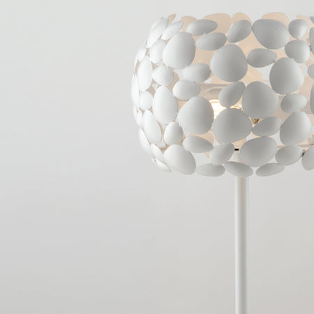 Lampada da tavolo 60W 2XE27 diametro 30cm bianca GRAPE