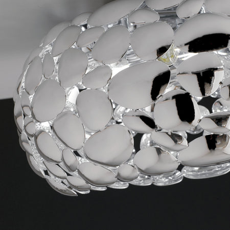 Plafoniera da interno 60W 2XE27 diametro 35cm cromo GRAPE