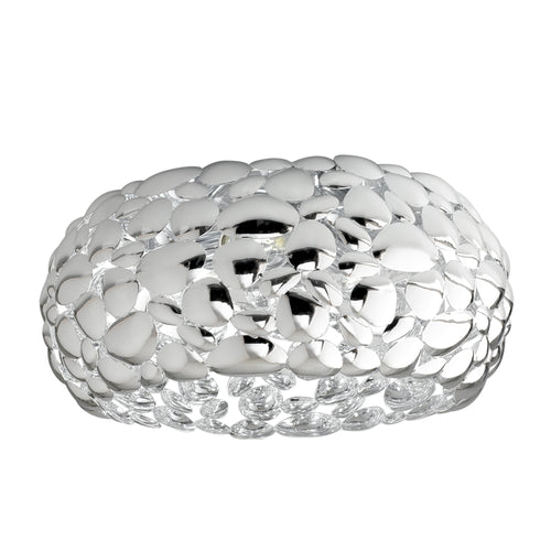 Plafoniera da interno 60W 2XE27 diametro 35cm cromo GRAPE