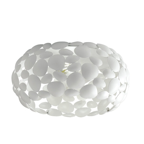 Plafoniera da interno 60W 2XE27 diametro 35cm bianca GRAPE