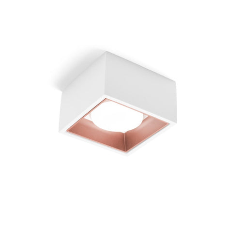 Plafoniera gesso Sforzin illuminazione NASSO quadrata T429 GX53 LED alluminio soffitto