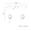 Binario Top Light MONO 1184 ECLIPSE YARI BIANCO G9 LED lampada soffitto moderna spot orientabile sfera vetro trasparente