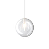 Binario Top Light MONO 1184 ECLIPSE YARI BIANCO G9 LED lampada soffitto moderna spot orientabile sfera vetro trasparente
