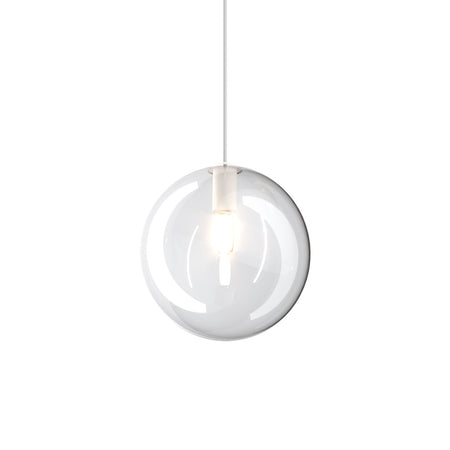 Binario Top Light MONO 1184 ECLIPSE YARI BIANCO G9 LED lampada soffitto moderna spot orientabile sfera vetro trasparente