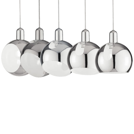 Lampada a sospensione 60W E27 diametro 30cm orientabile cromo BEAUTY