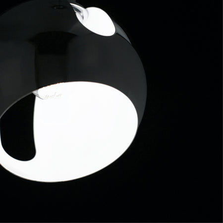 Lampada a sospensione 60W E27 diametro 30cm orientabile cromo BEAUTY