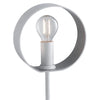 Lampada da tavolo 40W E14 orientabile bianca TORCH