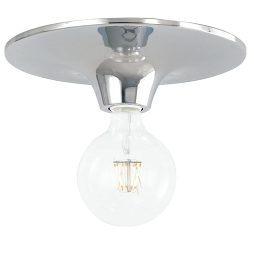 Plafoniera a soffitto per interno 60W E27 diametro 30cm cromo VISION