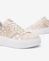 Nero Giardini sneakers donna in pelle logata milk E513080D710