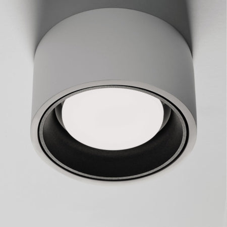 Plafoniera gesso Sforzin illuminazione NASSO tonda T422 GX53 LED alluminio soffitto