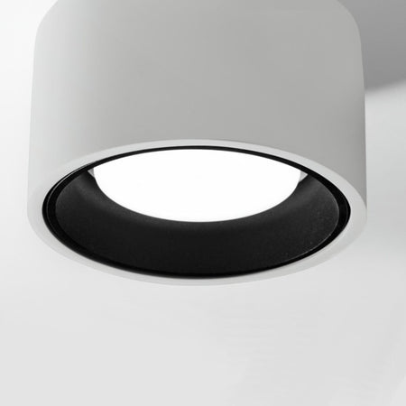 Plafoniera gesso Sforzin illuminazione NASSO tonda T422 GX53 LED alluminio soffitto