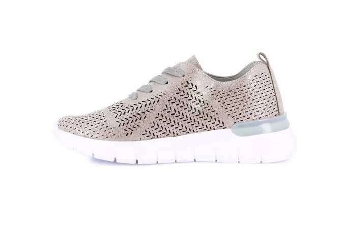 Grunland sneakers donna Sace in ecopelle grigio metal SC0190