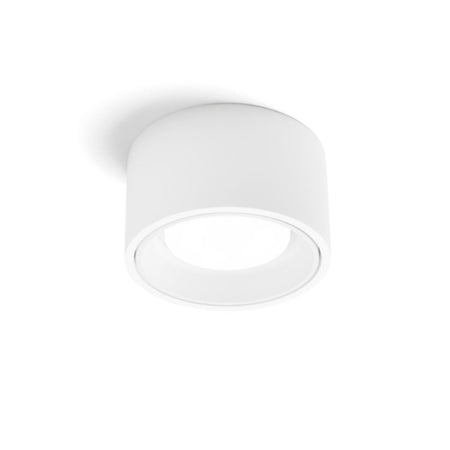 Plafoniera gesso Sforzin illuminazione NASSO tonda T423 GX53 LED alluminio soffitto
