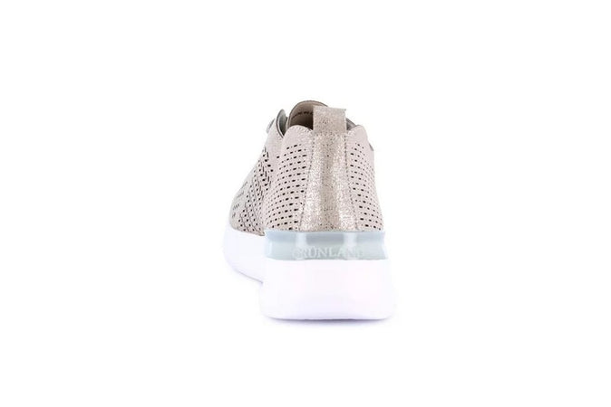 Grunland sneakers donna Sace in ecopelle grigio metal SC0190