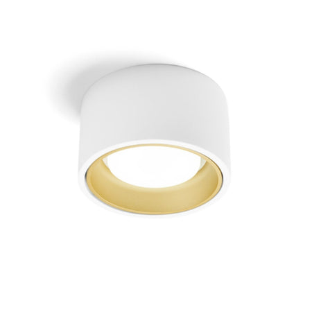 Plafoniera gesso Sforzin illuminazione NASSO tonda T424 GX53 LED alluminio soffitto