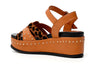 SANDALO ZEPPA GILDA IN PELLE CON BORCHIE