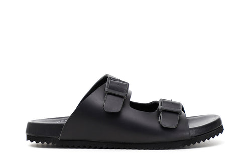 SANDALO 2 FIBBIE IN PELLE