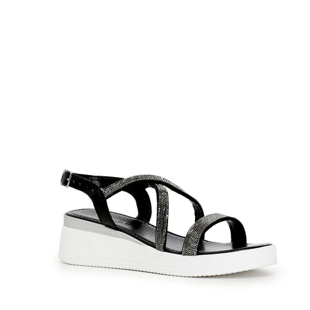 SANDALO INCROCIO CON STRASS
