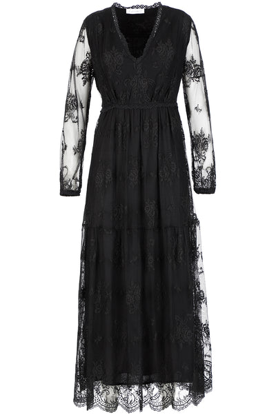 ABITO LUNGO IN PIZZO