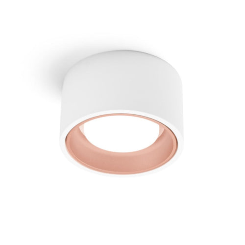 Plafoniera gesso Sforzin illuminazione NASSO tonda T425 GX53 LED alluminio soffitto