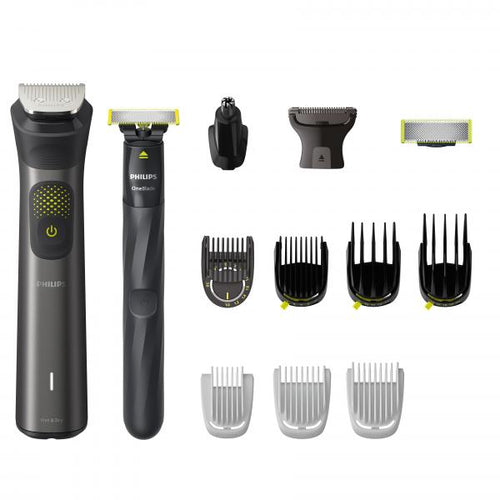 PHILIPS MULTIGROOM 9000 + ONE BLADE (MG9550/15) - TAGLIACAPELLI BARBA CORPO E RIFINITORE KIT 14 IN 1