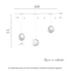 Binario Top Light MONO 1184 ECLIPSE BIANCO G9 LED lampada soffitto moderna sfera vetro trasparente bianco