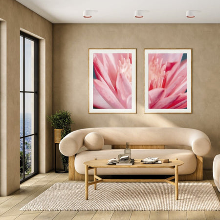 Plafoniera gesso Sforzin illuminazione NASSO tonda T425 GX53 LED alluminio soffitto