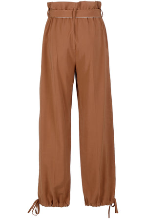 PANTALONE CINTURA A CONTRASTO