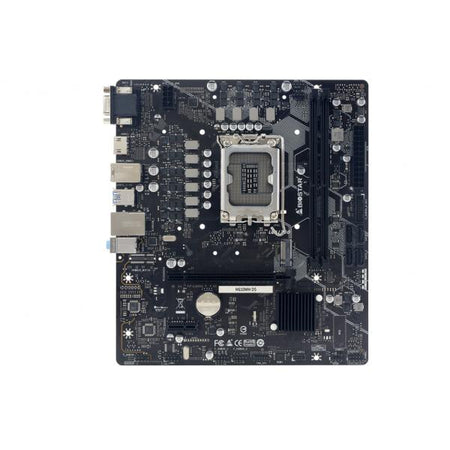 Scheda madre Biostar H610MH D5 - Supporto processori Intel Socket 1700 12th e 13th e 14th Gen Intel Core - Ram 2x DDR5 - Hdmi, D-Sub (Vga) - 8x Usb3.2 / 6x Usb2.0 - GLan - Audio HD - Micro-ATX
