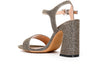 SANDALO GILDA IN TESSUTO LUREX