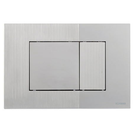 Pulsantiera argento per wc cassetta di scarico Schwab Metis