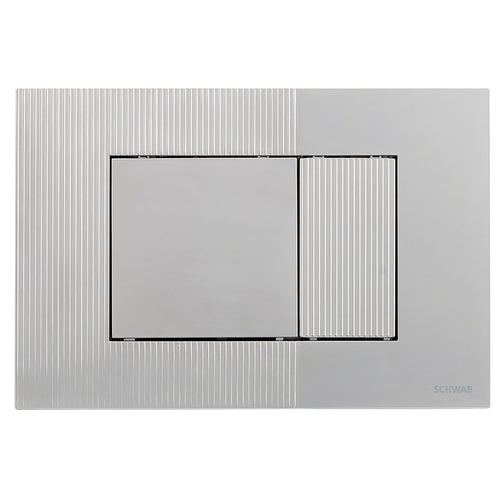 Pulsantiera argento per wc cassetta di scarico Schwab Metis