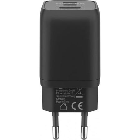 Nano Caricatore Alimentatore GaN 2xUSB-C (PD) + USB-A (QC) da Muro 65W Nero