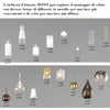 Binario Top Light MONO 200N 1184 ECLIPSE BF-RA BIANCO G9 LED lampada soffitto moderna sfera vetro bianco rame multiluce