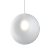 Binario Top Light MONO 200N 1184 ECLIPSE BF-RA BIANCO G9 LED lampada soffitto moderna sfera vetro bianco rame multiluce