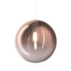 Binario Top Light MONO 200N 1184 ECLIPSE BF-RA BIANCO G9 LED lampada soffitto moderna sfera vetro bianco rame multiluce